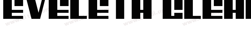 Eveleth Clean Thin字体转换